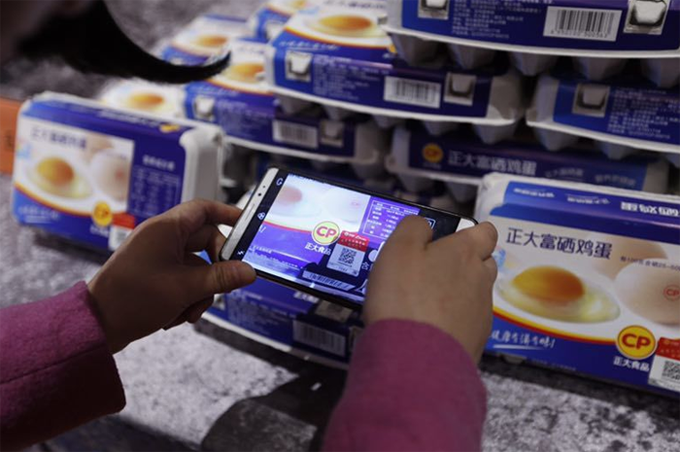 阿里健康攜正大集團推可溯源二維碼雞蛋